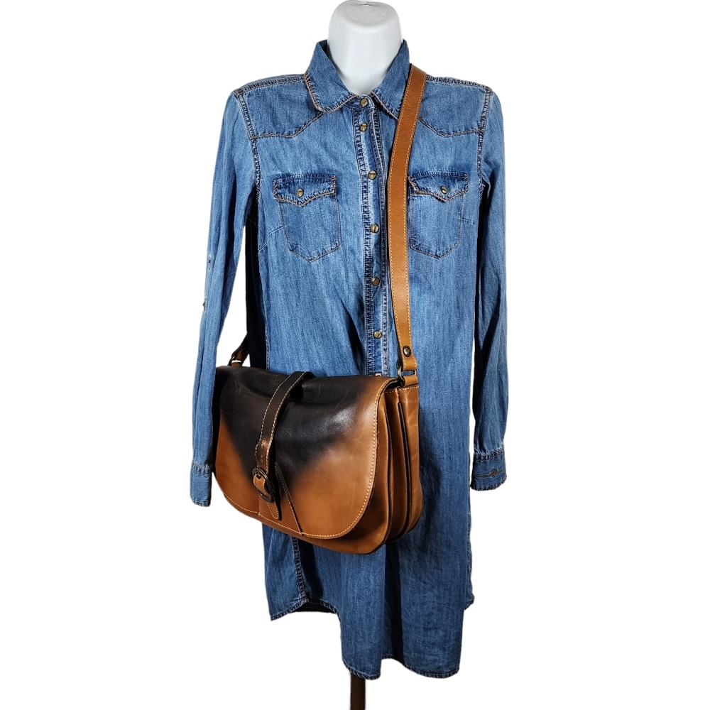 PATRICIA NASH MESSENGER SATCHEL BAG